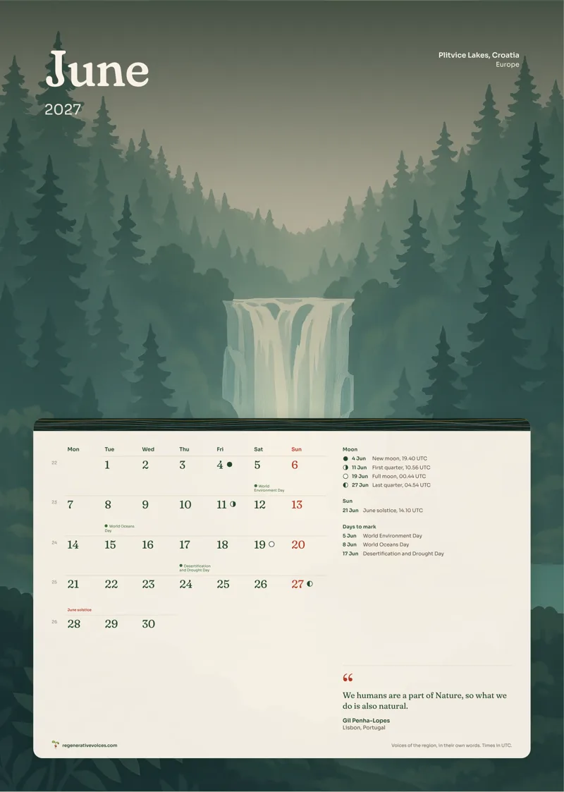 June in the 2027 Europe calendar